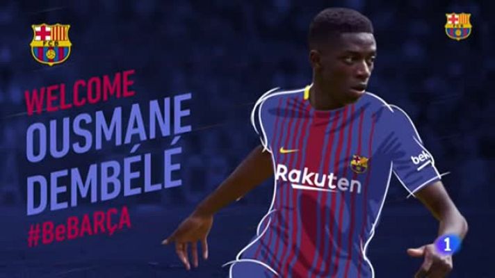Telediario 1 - Dembélé llega a Barcelona este domingo