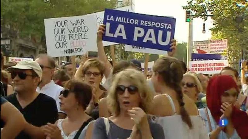La manifestació "No Tinc Por" de Barcelona