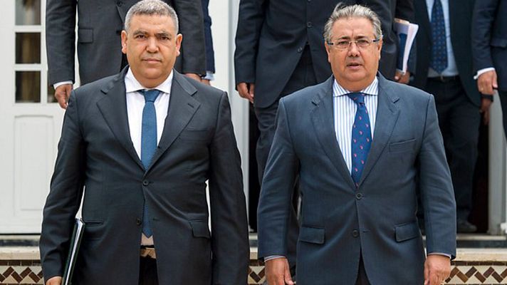 Telediario 1 - Zoido aborda la investigación de los atentados en Cataluña con su homólogo marroquí