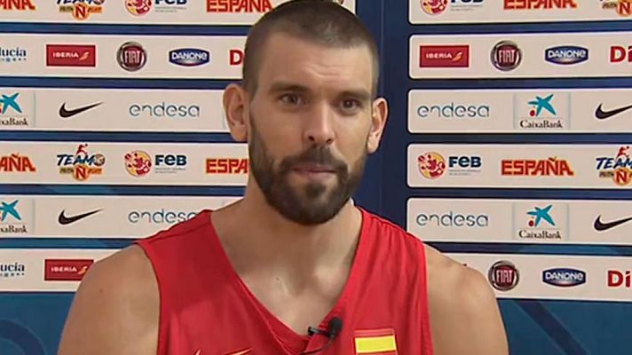 Telediario 1 - Marc Gasol: "El reto es ganar el oro"