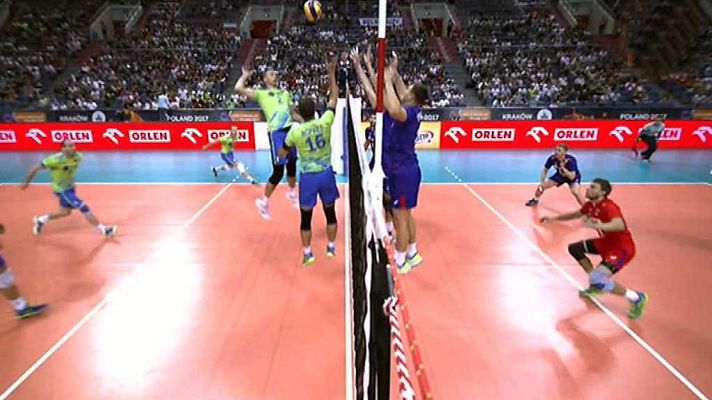 Voleibol - Cto. de Europa Masculino 1/4 Final: Eslovenia -  Rusia