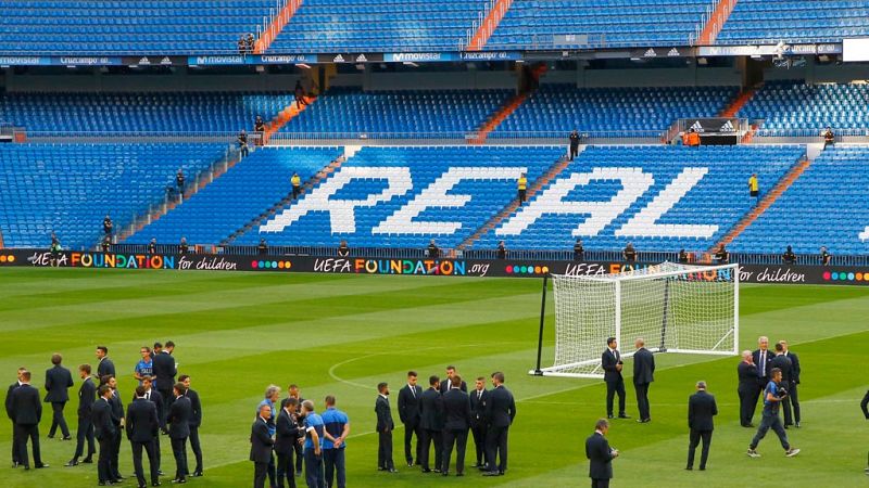 El Bernabéu, blindado para el España - Italia