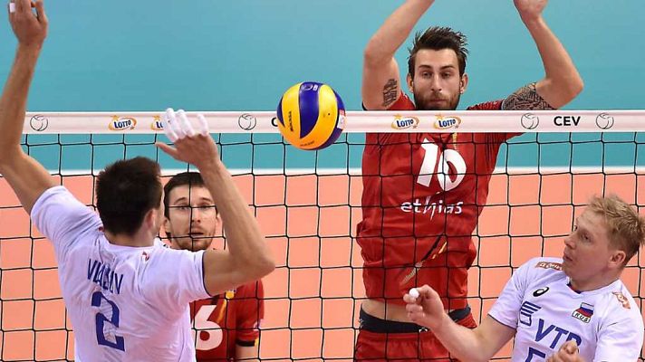 Voleibol - Cto. Europa Masculino 2ª Semifinal: Rusia - Bélgica