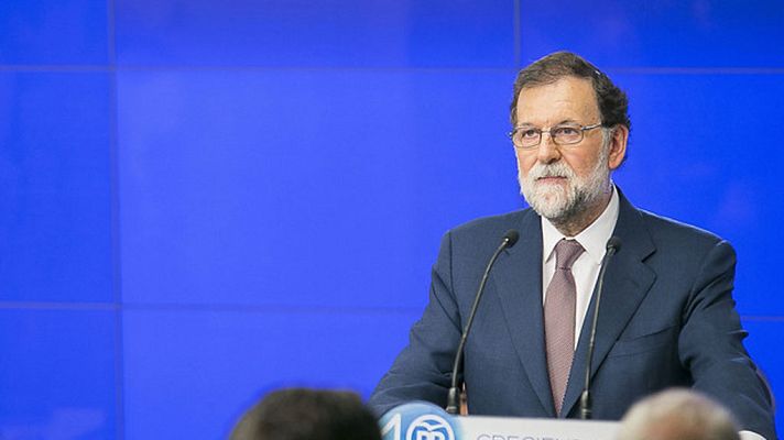 Telediario 1 - Rajoy promete actuar con "inteligencia, tranquilidad y firmeza" contra el 1-O