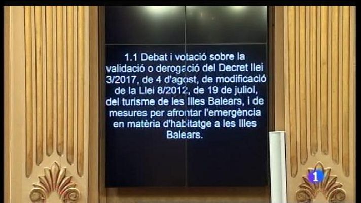 Informatiu Balear - El parlament ratifica el decret llei del lloguer turístic