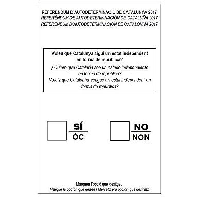 Telediario 1 - La Generalitat activa referendum.cat y muestra la papeleta