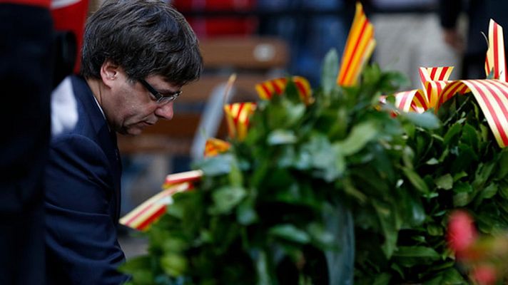 Telediario 1 - Puigdemont insiste en la legalidad del referéndum y asegura que no tiene miedo a que lo detengan