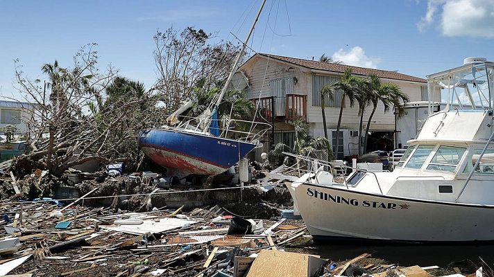 Telediario 1 - El huracán Irma deja al menos 14 muertos a su paso por EE.UU. y grandes cortes de suministros