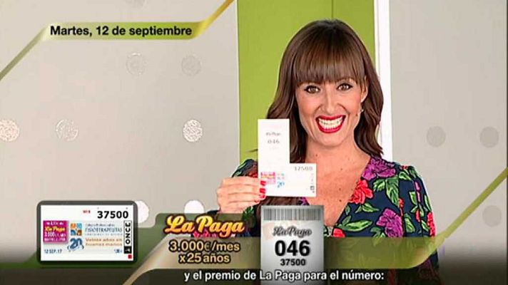 Sorteos ONCE - Sorteo ONCE - 12/09/17