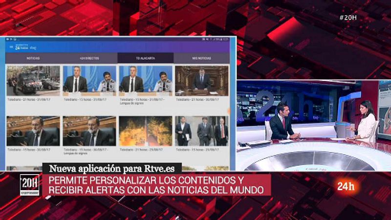 Así es la aplicación 'Informativos 24 Horas' de RTVE