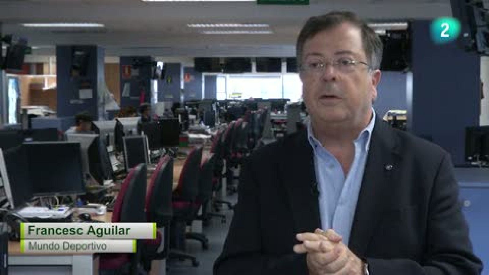 El Rondo parla amb el periodista del Mundo Deportivo, Francesc Aguilar