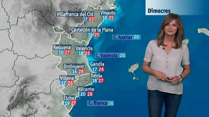 L'informatiu - Comunitat Valenciana - El tiempo en la Comunidad Valenciana - 19/09/17