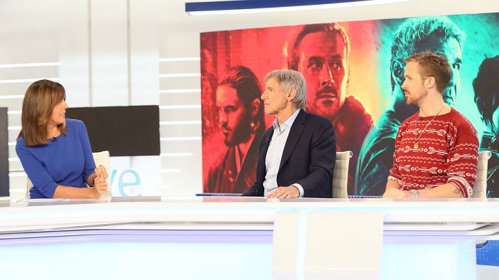 Telediario 1 - Harrison Ford y Ryan Gosling presentan en TVE 'Blade Runner 2046'