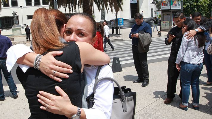 Telediario 1 - Los españoles que viven en México: "El sentimiento era que la tierra se iba a abrir"