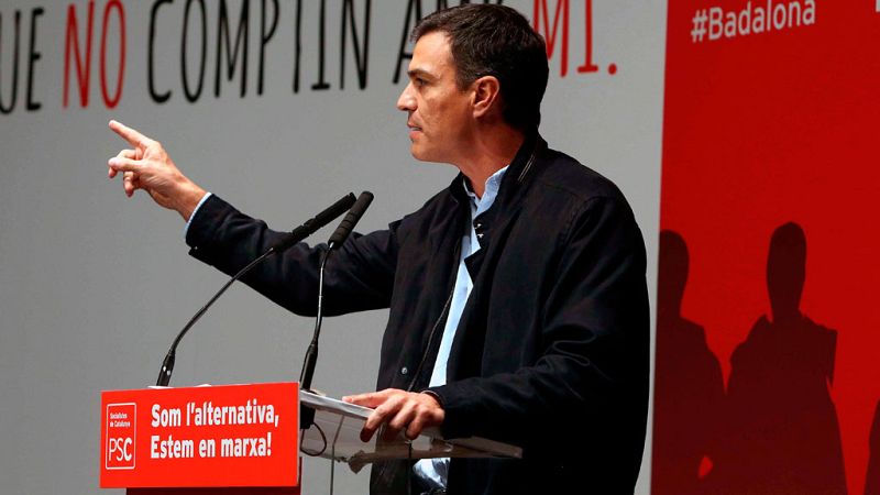 Sánchez: "El PSOE va a obligar a Rajoy a buscar una solución pactada para Cataluña"