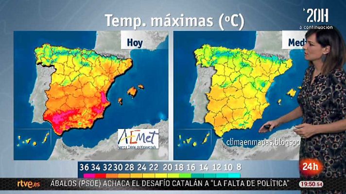La tarde en 24h - El tiempo - 25/09/17