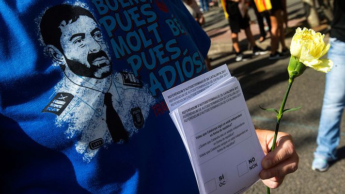 Telediario 1 - Interior rechaza la petición de los Mossos de llevar el dispositivo del 1-O a Junta de Seguridad de Cataluña