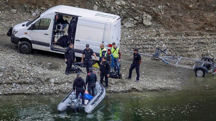 Telediario 1 - Los cuerpos encontrados en el pantano de Susqueda presentan signos de violencia