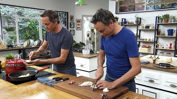 Torres en la cocina - Alcachofas y anchoas. All i pebre de pies de cerdo