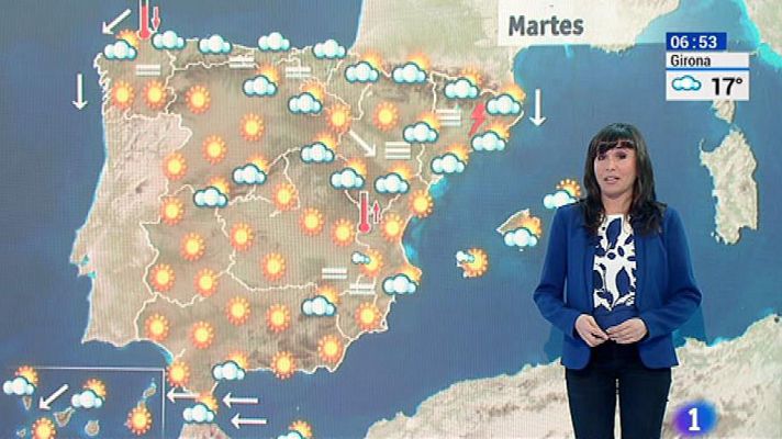 El tiempo - Temperaturas en ascenso en todo el país