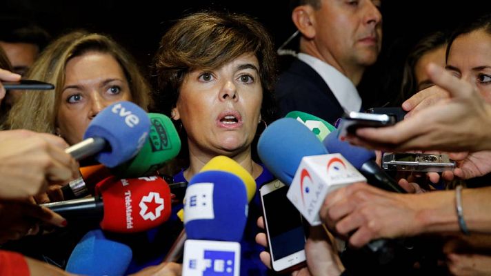 Informativo 24h - La vicepresidenta habla de comportamientos "mafiosos" en Cataluña por el "acoso" a agentes