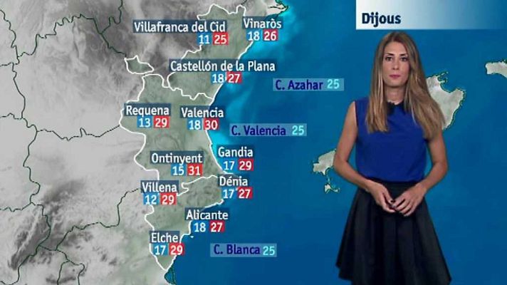 L'informatiu - Comunitat Valenciana - El tiempo en la Comunidad Valenciana - 04/10/17