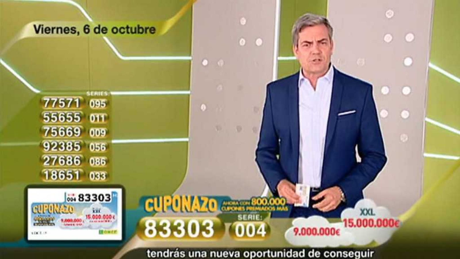 Sorteo ONCE - 06/10/17 - ver ahora