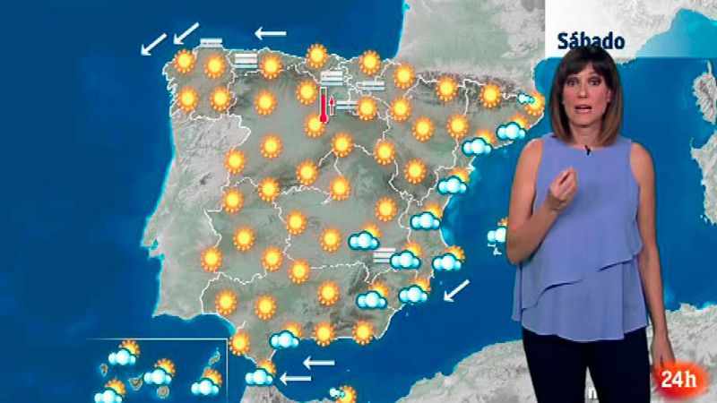 Más calor en la vertiente atlántica y algunas precipitaciones en el Mediterráneo - El tiempo | Ver