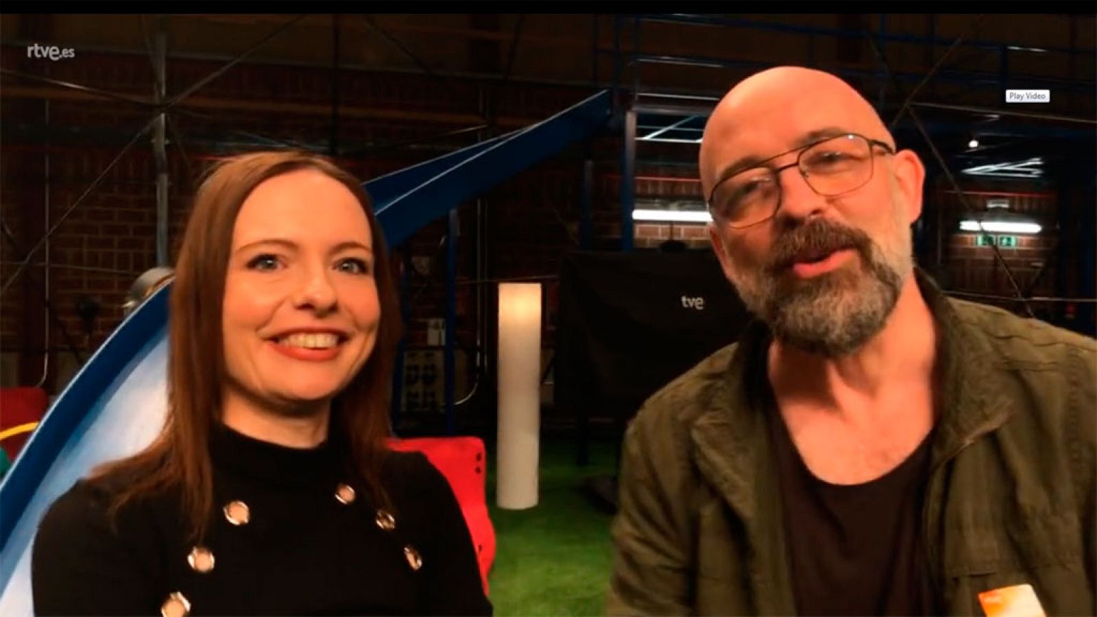 Goyo y Gloria nos enseñan el nuevo plató