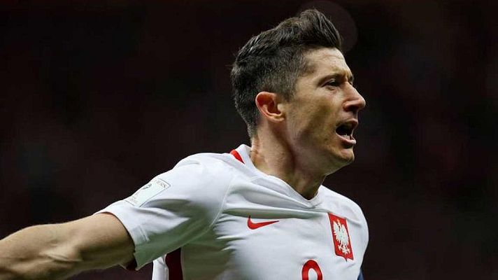 Telediario 1 - Lewandowski conduce a Polonia al Mundial y Alemania consigue el pleno
