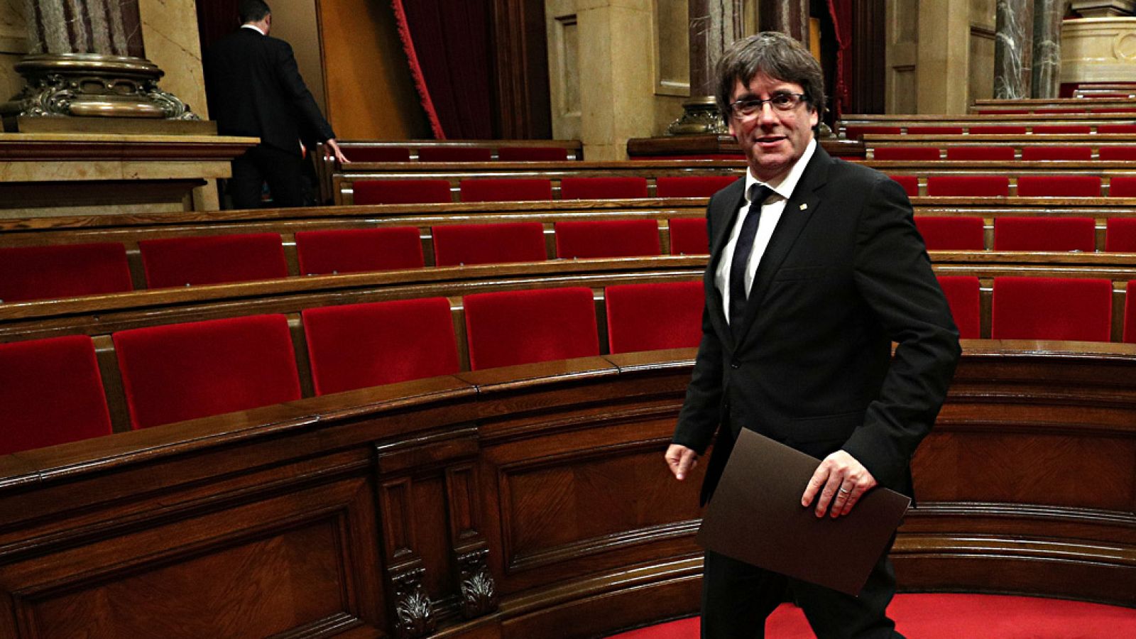 La declaración de Puigdemont se ha retrasado una hora