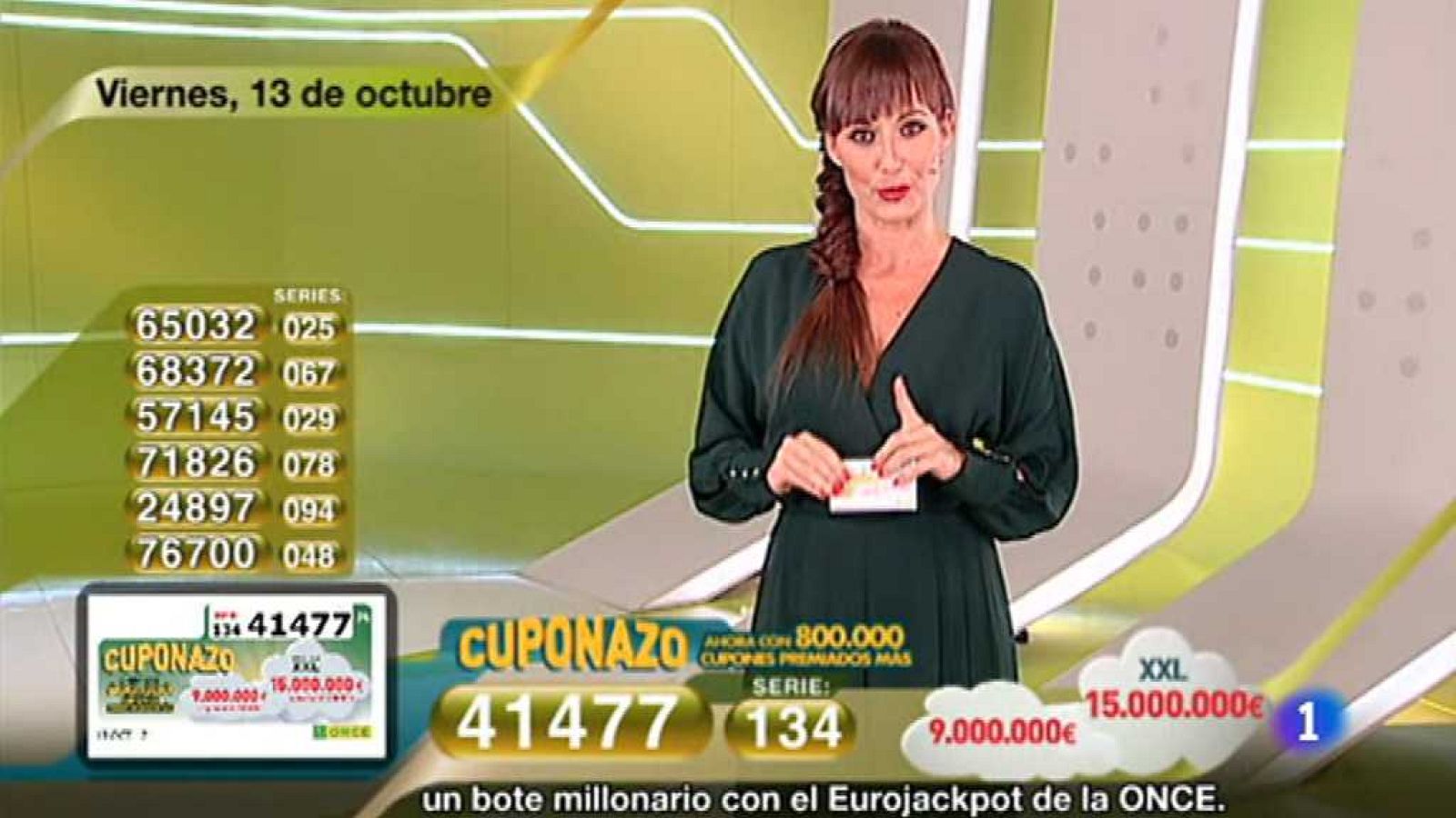 Sorteo ONCE - 13/10/17 - ver ahora