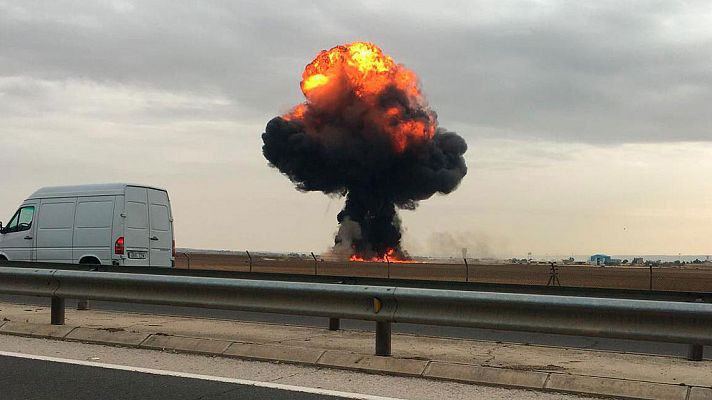 Informativo 24h - Muere el piloto de un F-18 al estrellarse en Torrejón