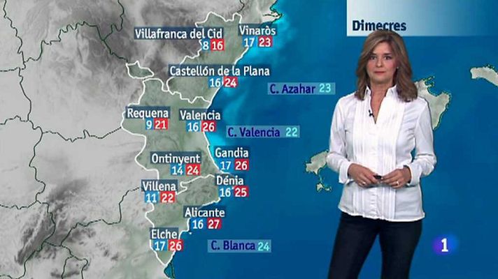 L'informatiu - Comunitat Valenciana - El tiempo en la Comunidad Valenciana - 17/10/17