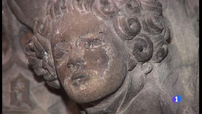 Informatiu Balear - Mostres de l'antiga policromia al sepulcre de Ramon Llull