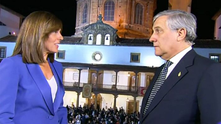 Premios Princesa de Asturias - Antonio Tajani: "El gobierno de Cataluña haría bien en dejar la idea de independencia"