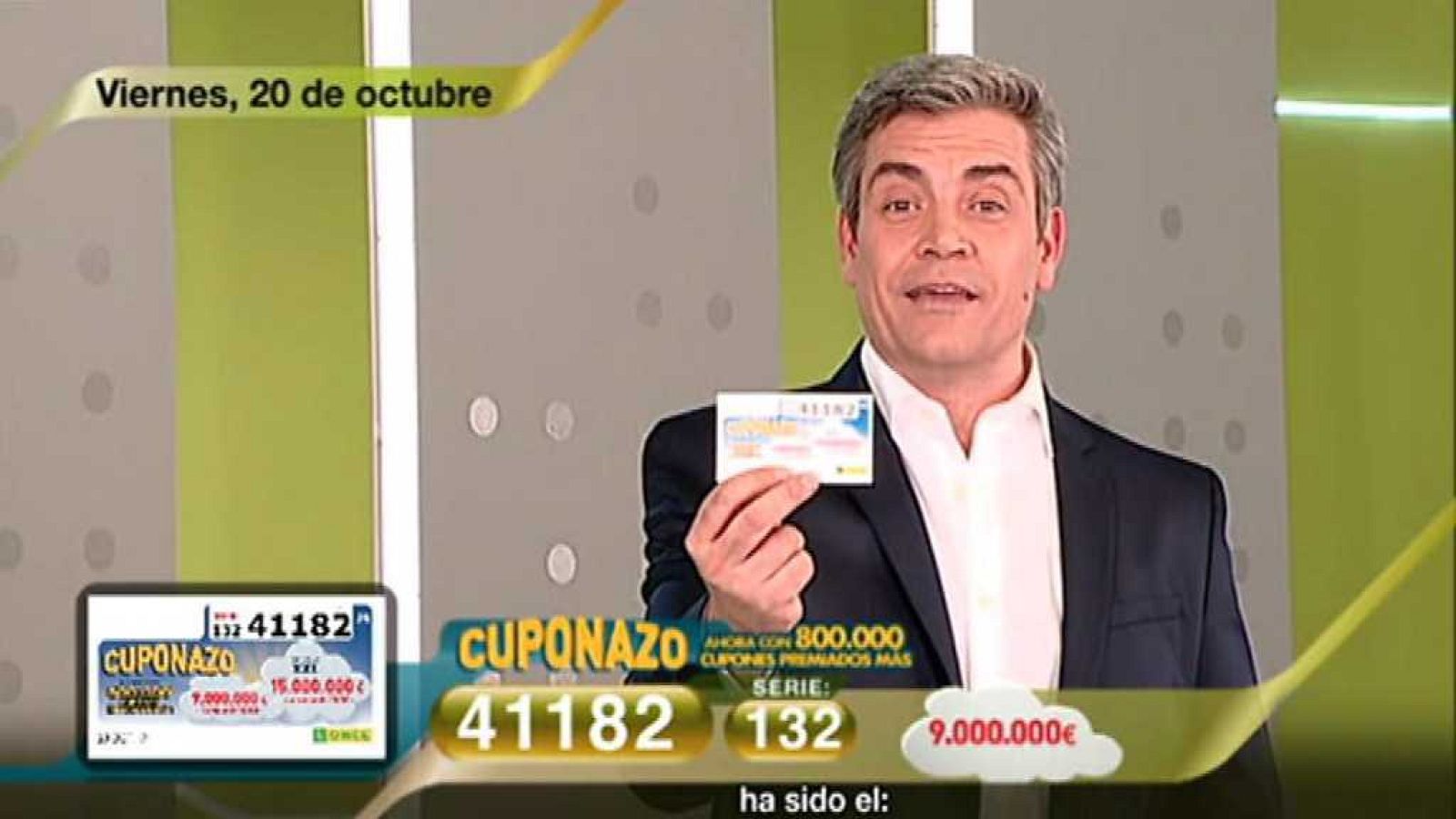 Sorteo ONCE - 20/10/17 - ver ahora