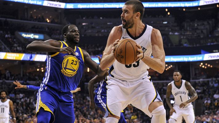 Telediario 1 - Marc Gasol lidera la victoria de Memphis sobre los Warriors
