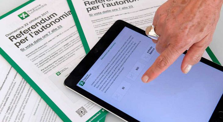 Telediario 1 - Lombardía y Véneto votan más autonomía