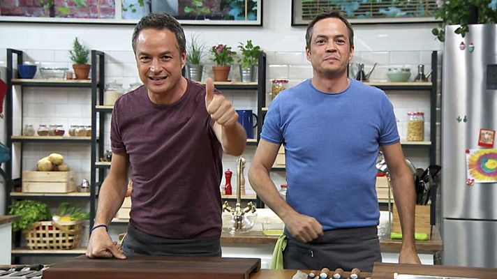 Torres en la cocina - Patatatas con cigalitas y rape con almendras