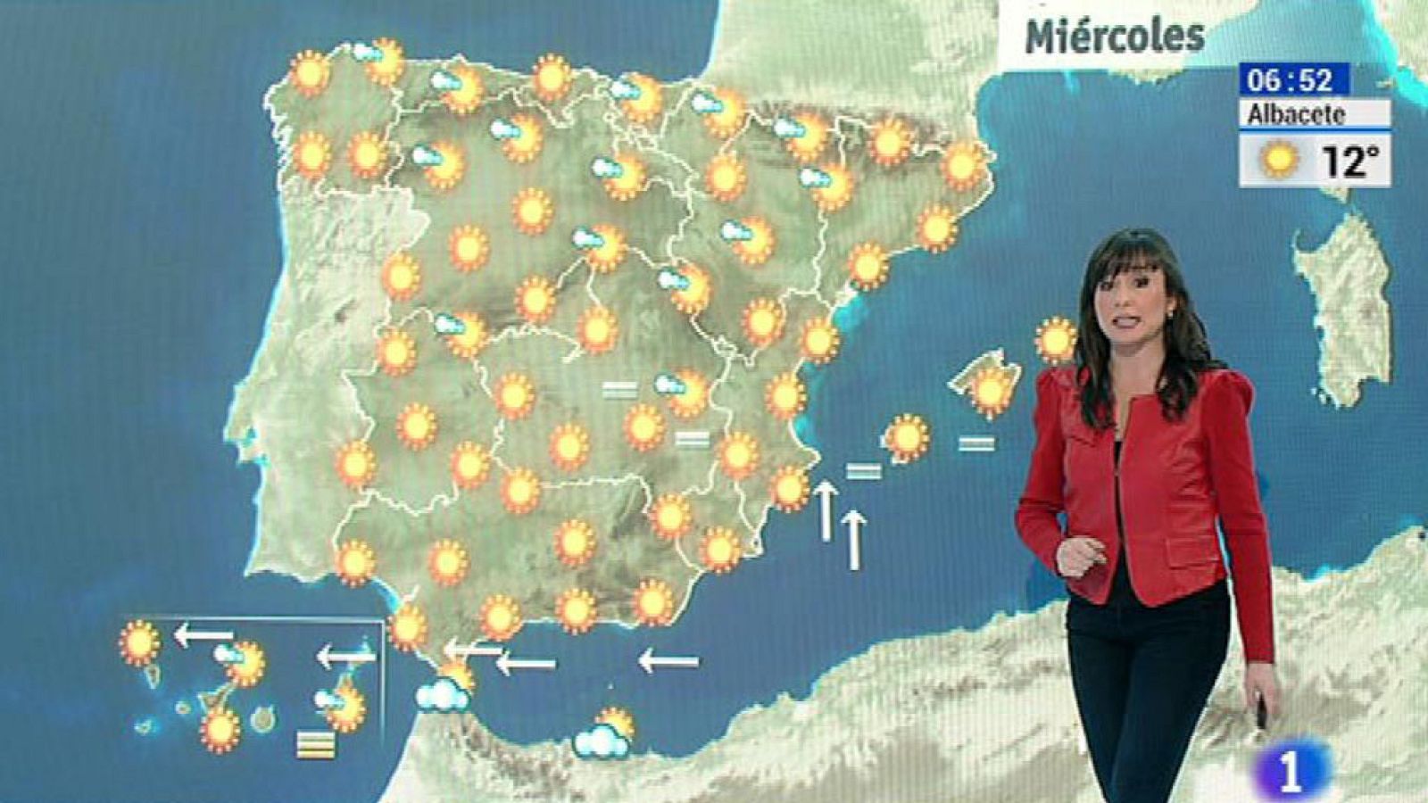 Temperaturas diurnas altas y cielo poco nuboso