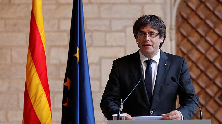 Telediario 1 - Puigdemont descarta convocar elecciones