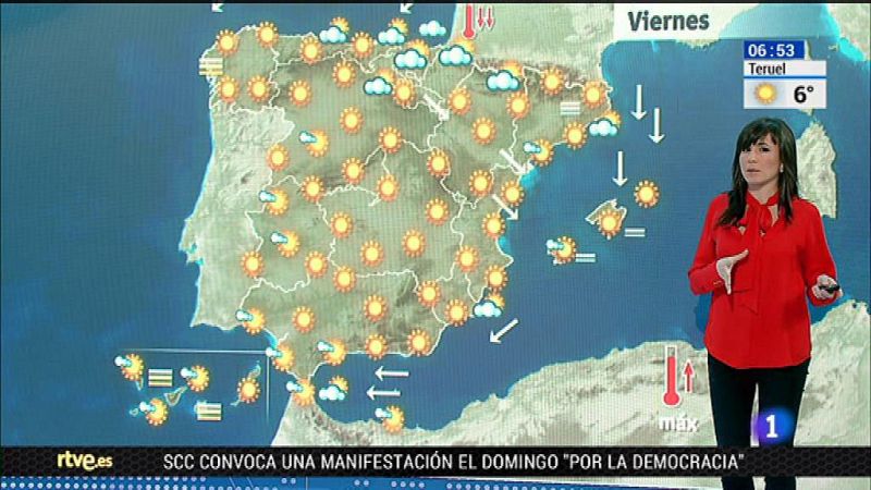 Viento fuerte en el nordeste y temperaturas superiores a las habituales - El tiempo | Ver