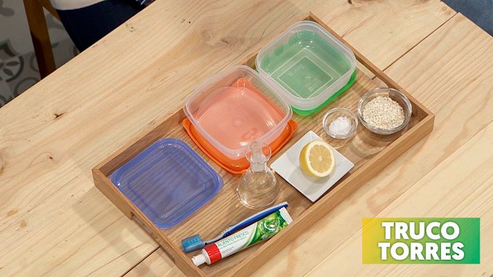 Torres en la cocina - Cómo quitar olores del táper