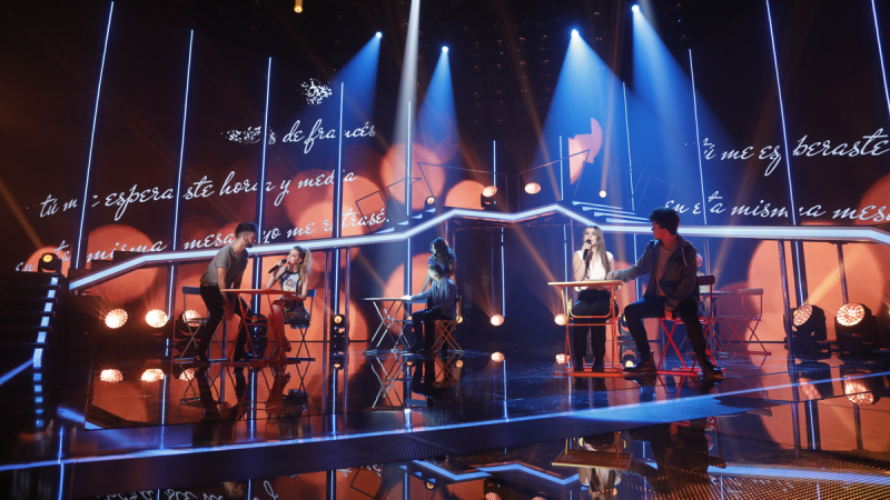 Operacin Triunfo - Nerea y Amaia cantan 'Las cuatro y diez' en la gala 1 de OT