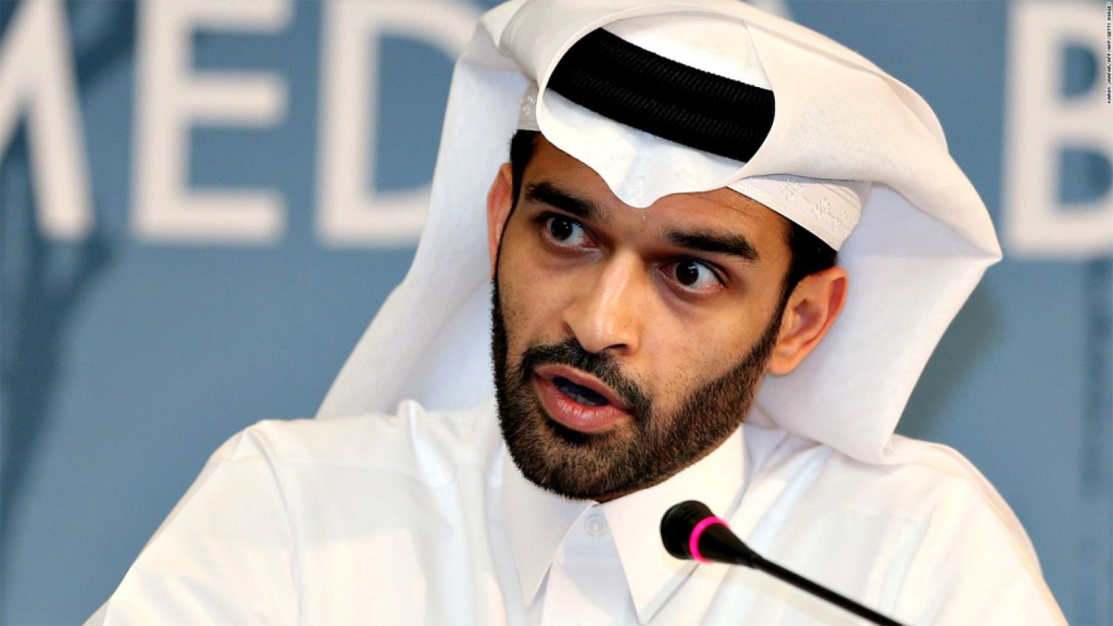 Hassan Al Thawadi, presidente del comite organizador de la cita, defiende con pasión el éxito del mundial de Catar. Será el primero en un país musulmán, en Oriente Medio y se disputará entre noviembre y diciembre.
