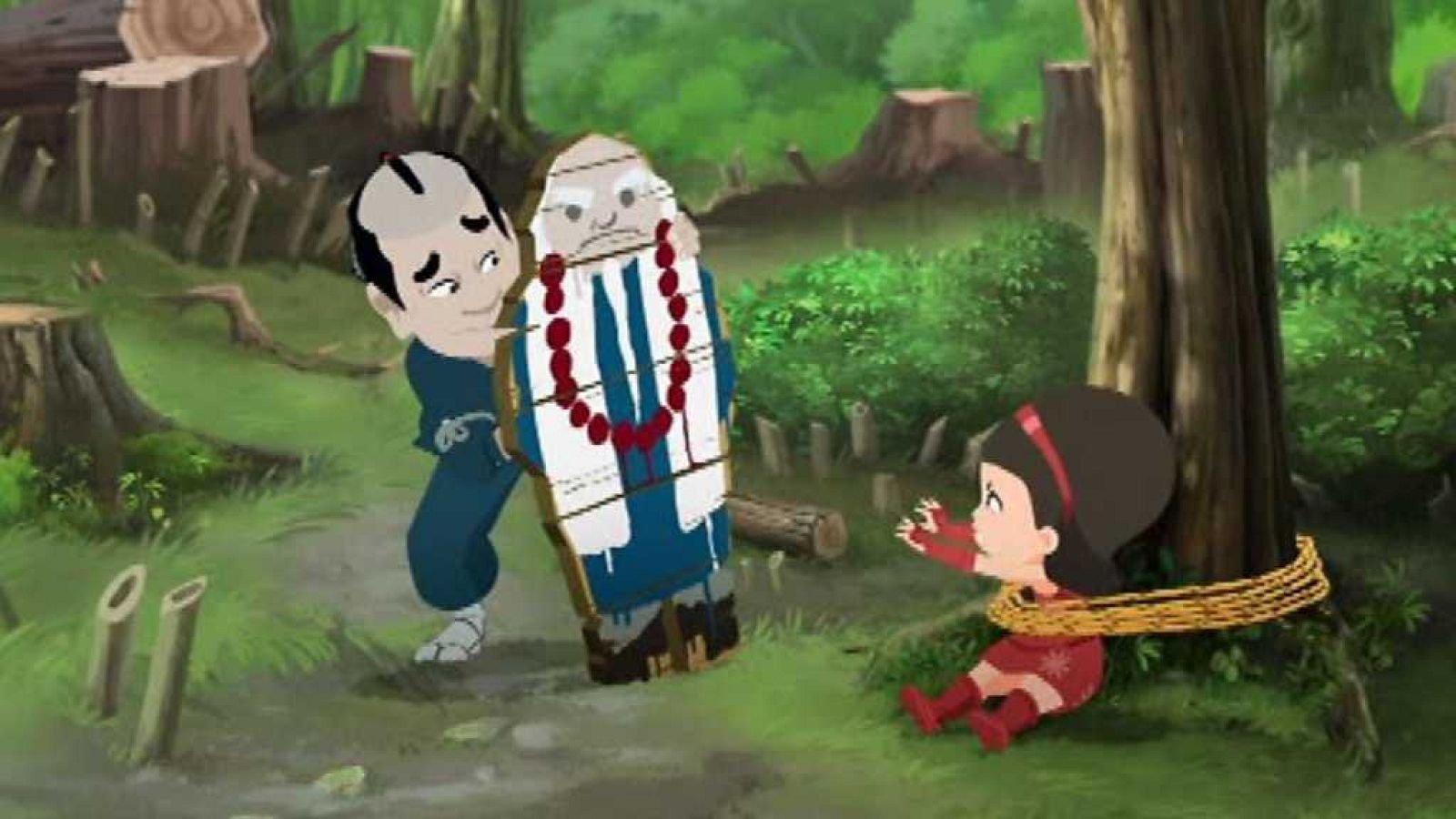 Doce huevos, tres manzanas y un bol de arroz - Los Mini Ninjas | Ver