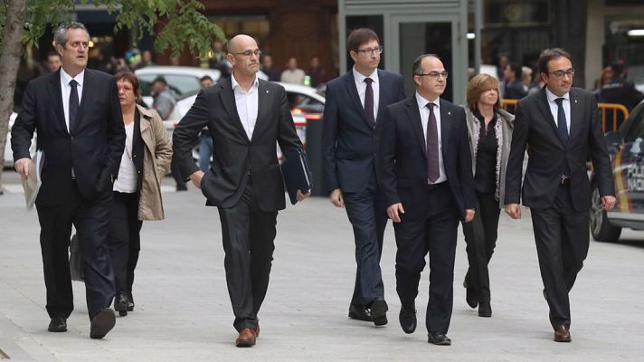 Telediario 1 - Los partidos critican la ausencia de Puigdemont en la Audiencia Nacional