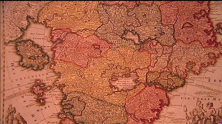 Telediario 1 - Una exposición reúne cartografía de todos los tiempos en la Biblioteca Nacional