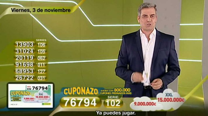 Sorteos ONCE - Sorteo ONCE - 03/11/17